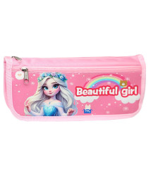 Penar școlar Beautiful girl Rainbow roz